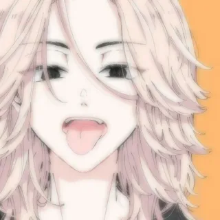 🙂 04e826a4 Anime, Dziewczyna, Język, Słodkie, Manga, Kreskówka whatsapp sticker