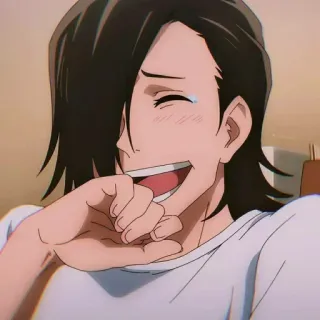 😂 b87a6823 anime, postać, uśmiechnięty, szczęśliwy, męski whatsapp sticker