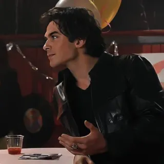 🩸 95b106a4 Damon Salvatore The Vampire Diaries вампир, сериал, сверхъестественное, драма, романтика, актер, Йен Сомерхолдер telegram sticker