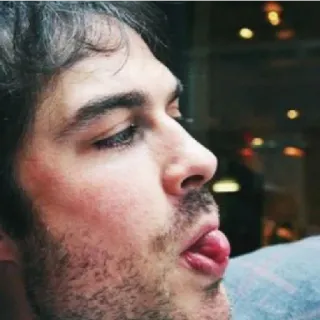 😁 ed1527a0 мужчина, язык, выражение лица, человек, портрет, фотография головы telegram sticker