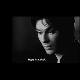 👌 f565182f Hope is a bitch. фраза, надежда, сука, цитата telegram sticker