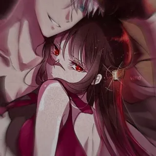 🙂 d2409c29 Аниме, Пара, Романтика, Искусство, Иллюстрация, Цифровое искусство, Мультфильм telegram sticker