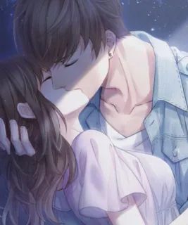 🙂 fa312408 поцелуй, романтика, пара, любовь, интимность, нежность telegram sticker