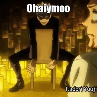 🙂 2de2a755 Yuuji Itadori Jujutsu Kaisen Ohaiymoo Itadori Yuuji Anime, Jujutsu Kaisen, Manga, Gojo, Itadori Yuji, Divertido whatsapp sticker