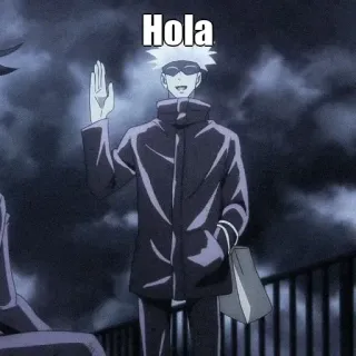 👋 75d41555 Gojo Satoru Jujutsu Kaisen Hola Anime, Gojo Satoru, Jujutsu Kaisen, Hola, Saludo, Personaje, Manga whatsapp sticker