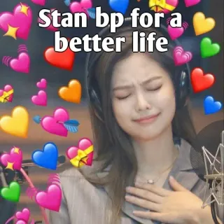 👀 74215b6d Stan bp for a better life kpop, blackpink, stan, musica, jennie telegram sticker