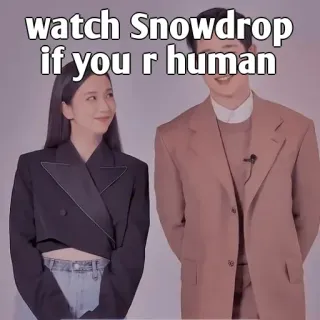 👀 c55a3726 Snowdrop watch Snowdrop if you r human K-Drama, Drama, Snowdrop, Serie TV, Intrattenimento, Serie, Drama coreano telegram sticker
