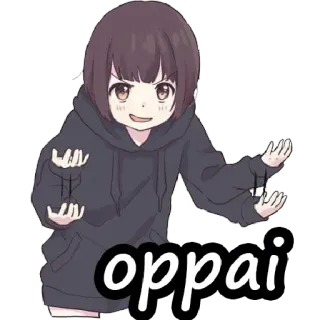 😱 276d8b02 oppai anime, girl, oppai, japanese telegram sticker