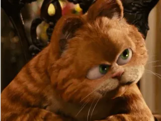 😐 3e404433 Garfield 고양이, 만화, 가필드, 주황색 고양이, 웃긴, 애완동물 telegram sticker