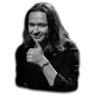 👍 44d30380 uomo, pollice in su, persona, positivo, successo, approvazione telegram sticker