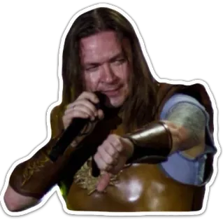 👎 83668c57 uomo, pollice verso, non mi piace, cantante, microfono telegram sticker