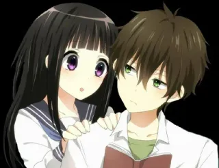 🤔 57ba971c อนิเมะ, คู่รัก, ตัวละคร, ความรัก, การ์ตูน telegram sticker