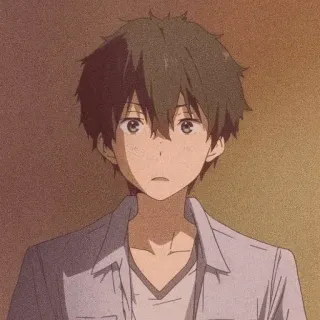 🎐 b543d745 Houtarou Oreki Hyouka อนิเมะ, ตัวละคร, โฮทาโร่ โอเรกิ, Hyouka, ชาย telegram sticker