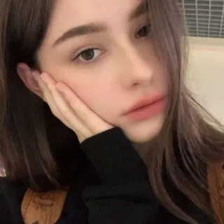 🦋 01dae3be ผู้หญิง, ภาพเหมือน, ใบหน้า, ผู้หญิง, คน, ความงาม telegram sticker