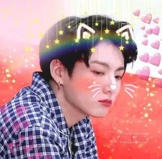 💜 029a5afc Jungkook K-pop, певец, айдол, мужчина, человек telegram sticker