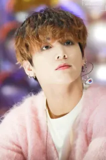 💜 48b88c02 Jeon Jungkook kpop, bts, чонгук, айдол, певец, портрет telegram sticker