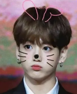 💜 8bf5e5be Jungkook kpop, айдол, певец, кролик, милый, чонгук telegram sticker