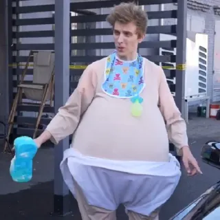 😒 ec4d047a bambino, uomo, bavaglino, bottiglia, costume, divertente, adulto whatsapp sticker