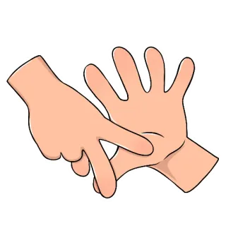 👍 2c23075c 手势, 失败者手势, 手指, 手, 肢体语言 telegram sticker