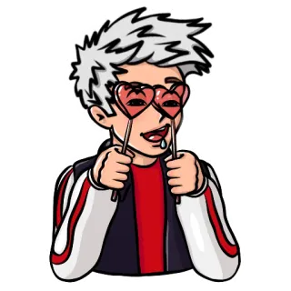 🤓 41be8504 卡通, 角色, 动画, 贴纸 telegram sticker