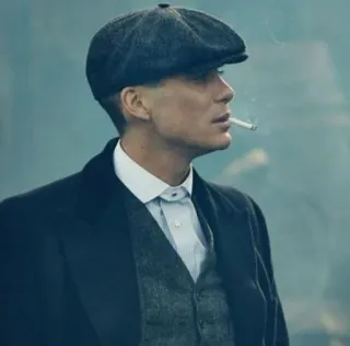 🤔 da16f442 Thomas Shelby Peaky Blinders peaky blinders, thomas shelby, cillian murphy, drama, roken, misdaad, tv serie whatsapp sticker