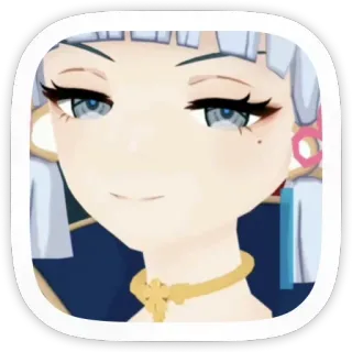 😈 637225ce Kamisato Ayaka Genshin Impact Kamisato Ayaka, Genshin Impact, Anime, Postać z gry, Waifu telegram sticker