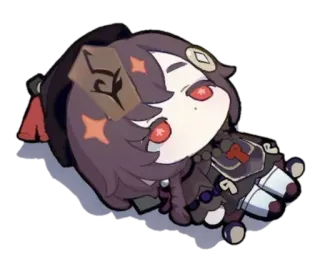 🌸 8658aef5 Hu Tao Genshin Impact Anime, Chibi, Genshin Impact, Hu Tao, Postać telegram sticker