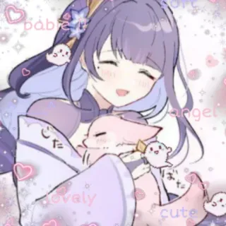 🌸 8a287dd7 baby, more, angel, lovely, cute Anime, Słodkie, Kreskówka, Ilustracja, Kawaii, Serca, Różowy telegram sticker