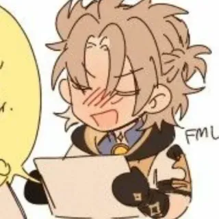 🔥 8e33279b FML naklejka, anime, ekspresja, emocja, frustracja telegram sticker