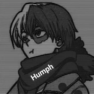 🙄 fb70c1fb Humph anime, manga, cartoon, character, portrait telegram sticker