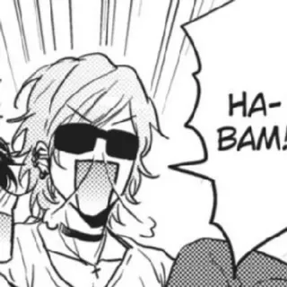 🍄 8c3a93eb HA-BAM! Anime, Manga, Charakter, Sprechblase telegram sticker