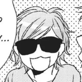 🍄 b777a5c9 Anime, Manga, Cool, Sonnenbrille, Cartoon telegram sticker