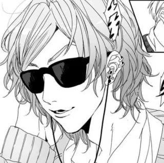 🍄 bcb488a1 Anime, Manga, Charakter, Sonnenbrille, Ohrringe, Kopfhörer telegram sticker