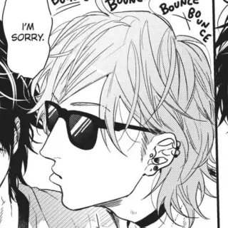 🍄 cd275b4a I'M SORRY. Manga, Anime, Charakter, Brille, Entschuldigung telegram sticker