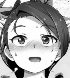 🤩 af64bc95 Аниме, Девушка, Манга, Румянец, Мультфильм telegram sticker