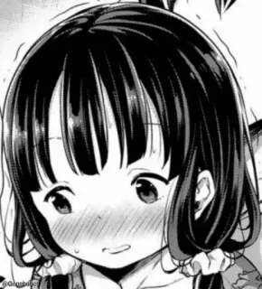 ☺️ f088a711 Аниме, Румянец, Манга, Девушка, Милый telegram sticker