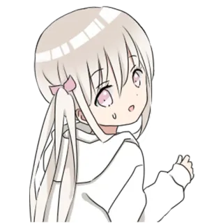 😅 56d59512 ragazza anime, carino, chibi, kawaii, anime, manga telegram sticker