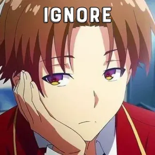 🃏 8c22363a IGNORE ignora, anime, manga, ritratto telegram sticker