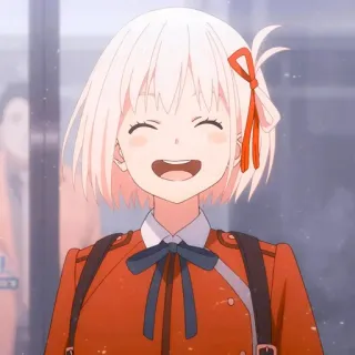 😚 0c7e56fe Anime, Gadis, Senyum, Karakter whatsapp sticker