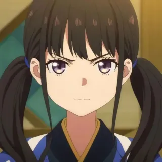 😠 1b81556e Anime, Gadis, Kuncir, Serius, Karakter, Wanita whatsapp sticker