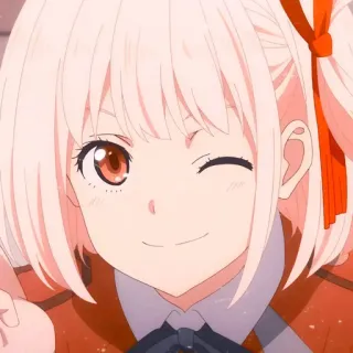 😉 266cc53f Anime, Gadis, Karakter, Berkedip, Imut, Ilustrasi whatsapp sticker