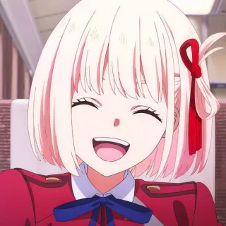 😝 2eb4fad9 Chisato Nishikigi Lycoris Recoil Anime, Lucu, Tersenyum, Gadis, Karakter, Seragam Merah, Chisato Nishikigi, Lycoris Recoil whatsapp sticker