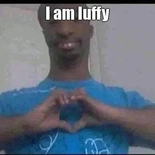🤔 fc35f15f Luffy I am luffy 表情包, 海贼王, 路飞, 搞笑 telegram sticker