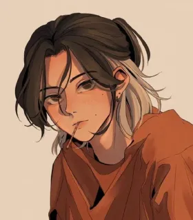 🐚 843ae409 anime, cartone animato, donna, ragazza, lecca lecca, teenager telegram sticker