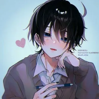 🐚 ac0dd5cd 複製禁止 anime, disegno, illustrazione, arte telegram sticker