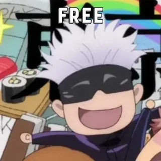 Gojo's pack by @Makima_UltraXBot telegram stickers