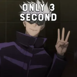 🃏 b9d965e8 Gojo Satoru Jujutsu Kaisen ONLY 3 SECOND Аниме, Годжо, Jujutsu Kaisen, Манга, Годжо Сатору, Сатору telegram sticker