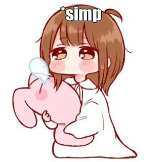 🤔 2cc98a81 simp anime, cartoon, meme, simp telegram sticker