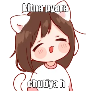 🤔 41f6d823 kitna pyara
chutiya h anime, girl, kawaii, offensive telegram sticker