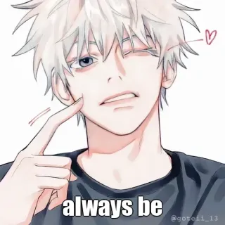 🤔 1052cc14 always be anime, cute, expression, love, art telegram sticker